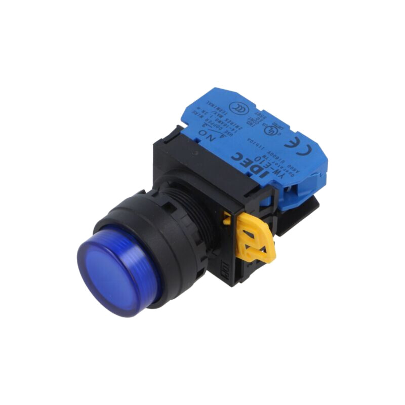 Comutator: acţionat prin apăsare; 22mm; Poz.i stab: 2; NO; LED Comutator: acţionat prin apăsare; 22mm; Poz.i stab: 2; NO; LED