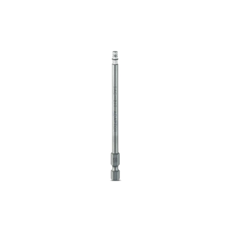 Adaptor; Lung.tot: 100mm; Fixare: 1/4" (E6,3mm),hexagonal 4mm
