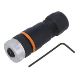 Conector: M12; mufă; PIN: 5; mamă; 1,5kV; drept; IP67; pe cablu; aurit