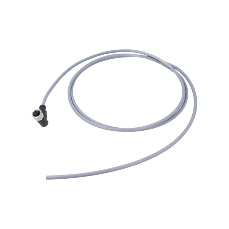 Conector: M12; mufă; mamă; PIN: 5; în unghi; cabluri; 2m