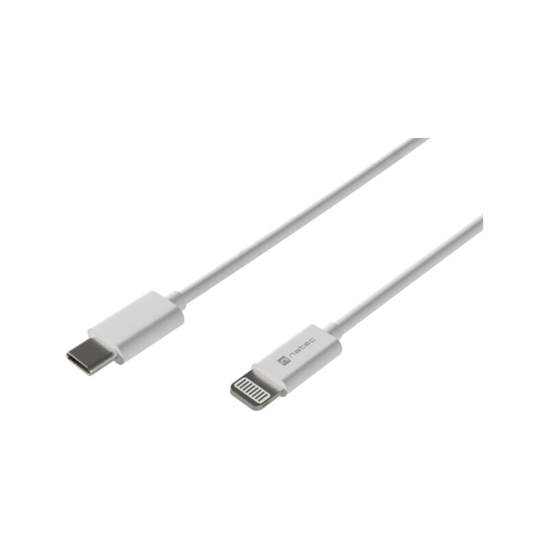 Cablu; USB 2.0; mufă Apple Lightning,USB C mufă; 2m; alb; 20W Cablu; USB 2.0; mufă Apple Lightning,USB C mufă; 2m; alb; 20W