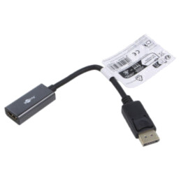 Adaptor; DisplayPort mufă,HDMI soclu; 0,1m; negru; neagră