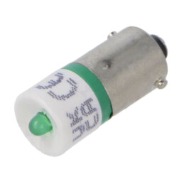 Lampă LED; verde; BA9S; 130VDC; Nr.diode: 1; OptoHiT