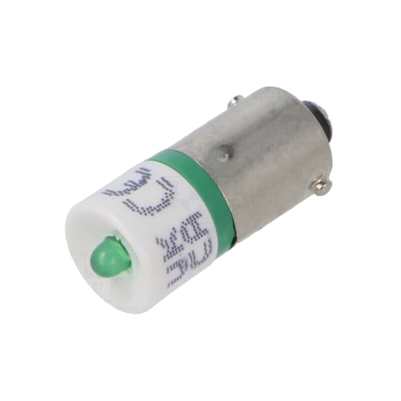 Lampă LED; verde; BA9S; 130VDC; Nr.diode: 1; OptoHiT