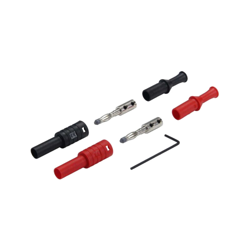 Conector: banană 4mm; mufă; 36A; neagră,roşie; 2,5mm2; nichelat Conector: banană 4mm; mufă; 36A; neagră,roşie; 2,5mm2; nichelat