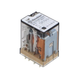 Releu: electromagnetic; 4PDT; 60VAC; 7A/250VAC; plug-in; 55.34