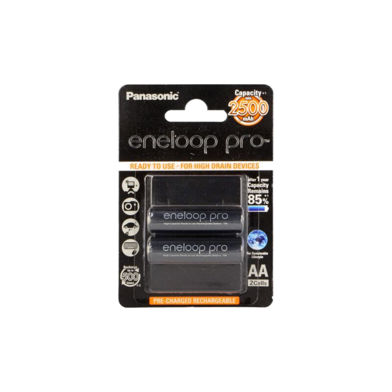 Acumul: Ni-MH; AA; 1,2V; 2450mAh; ENELOOP PRO; Ø14,35x50,4mm; 2buc. Acumul: Ni-MH; AA; 1,2V; 2450mAh; ENELOOP PRO; Ø14,35x50,4mm; 2buc.