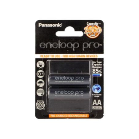 Acumul: Ni-MH; AA; 1,2V; 2450mAh; ENELOOP PRO; Ø14,35x50,4mm; 2buc.