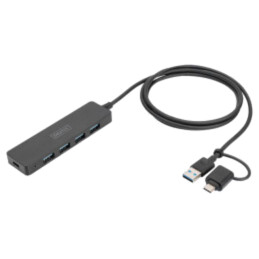 Hub USB; USB A soclu x4,USB A mufă,USB C soclu,USB C mufă