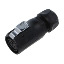 Conector: circular; mufă; mamă; 02; 20A; 500V; PIN: 2; IP67; drept