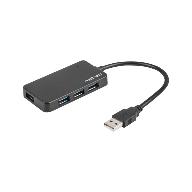 Hub USB; USB A soclu x4,USB A mufă; USB 3.0; PnP; neagră; 5Gbps