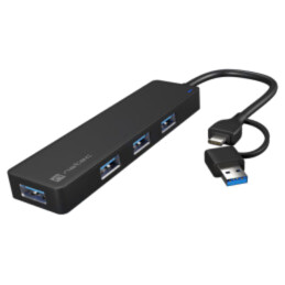 Hub USB; USB A soclu x4,USB A mufă,USB C soclu,USB C mufă