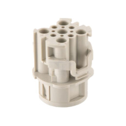 Conector: circular; mamă; inserturi de contact; Han® F+B; PIN: 9