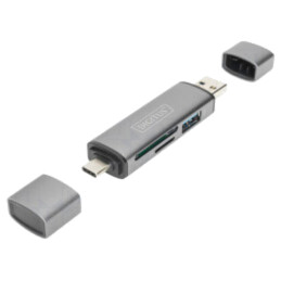 Cititor card: memorie; USB A soclu,USB A mufă,USB C mufă; PnP