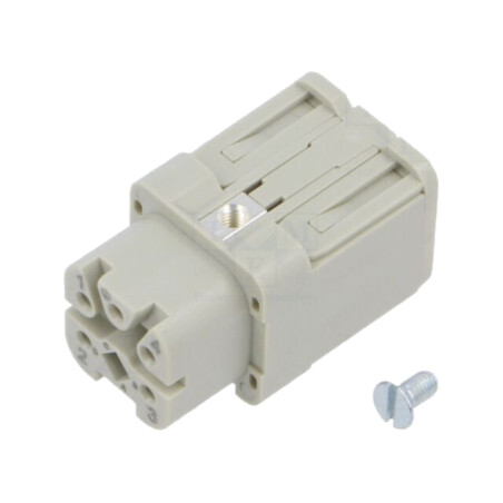 Conector: HDC; inserturi de contact; mamă; 10A; 400V; Han® A; PIN: 5