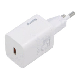 Alimentator: pulsatoriu; alimentare,plug-in; 5÷12VDC; 25W; albă