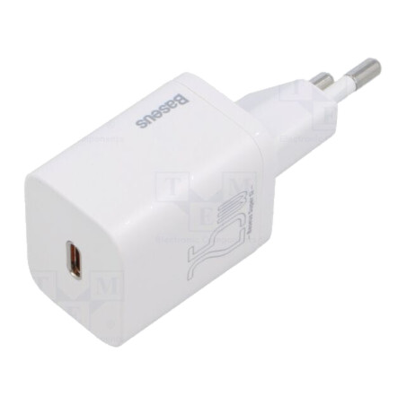 Alimentator: pulsatoriu; alimentare,plug-in; 5÷12VDC; 25W; albă