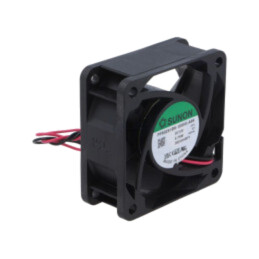 Ventilator: DC; axial; 12VDC; 60x60x25mm; 68m3/h; 46dBA; bilă