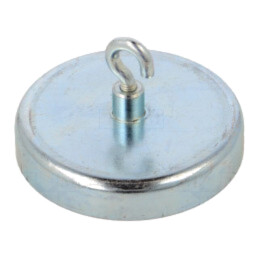 Magnet: fix; ferită (metal greu); 280N; 57mm; cu cârlig