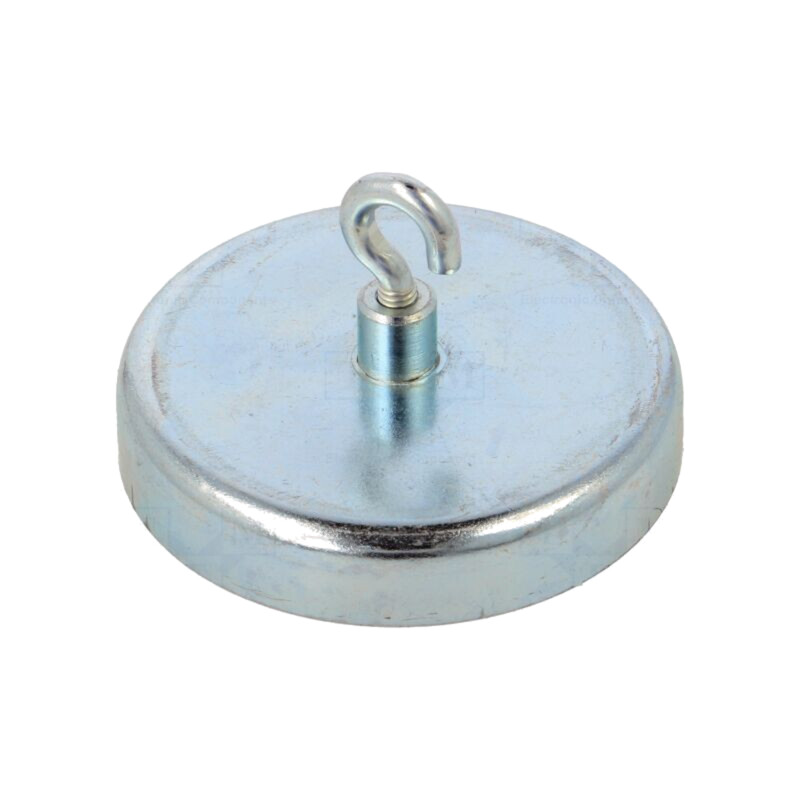 Magnet: fix; ferită (metal greu); 280N; 57mm; cu cârlig