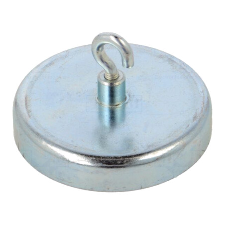 Magnet: fix; ferită (metal greu); 280N; 57mm; cu cârlig