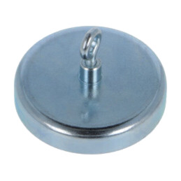 Magnet: fix; ferită (metal greu); 280N; 57mm; cu ochi