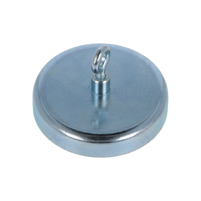 Magnet: fix; ferită (metal greu); 280N; 57mm; cu ochi