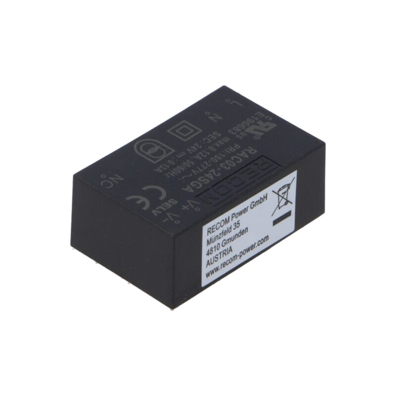 Convertor: AC/DC; 3W; Uintr: 85÷305VAC,120÷430VDC; Uieş: 24VDC Convertor: AC/DC; 3W; Uintr: 85÷305VAC,120÷430VDC; Uieş: 24VDC