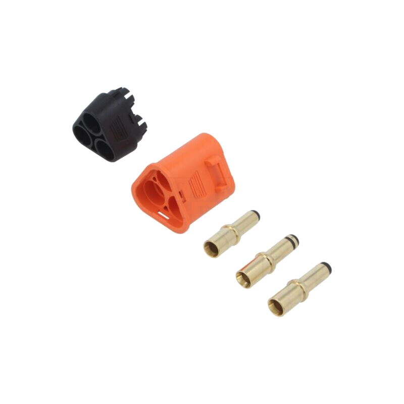 Conector: alimentare DC; mufă; tată; QS; 110A; 500V; PIN: 3; drept Conector: alimentare DC; mufă; tată; QS; 110A; 500V; PIN: 3; drept