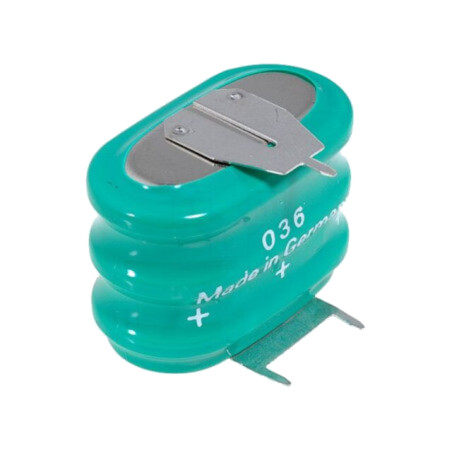 Acumul: Ni-MH; 3,6V; 140mAh; 3pin,pol pozitiv: 2pin; 26,5x15x18mm