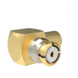 Conector: coaxiali; mufă; mamă; SMP; lipire; pe cablu; în unghi 90°