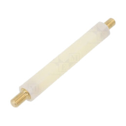 Bucşă izolantă; Lung: 100mm; UL94V-2; poliamidă; Corp: albă