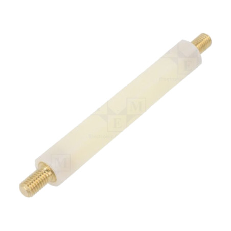 Bucşă izolantă; Lung: 100mm; UL94V-2; poliamidă; Corp: albă