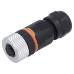 Conector: M12; mufă; PIN: 8; mamă; 30V; drept; IP67; pe cablu; aurit