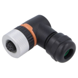 Conector: M12; mufă; PIN: 8; mamă; 30V; în unghi 90°; IP67; pe cablu