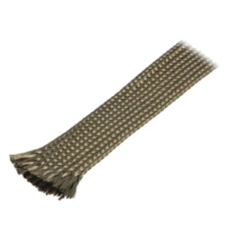 Manşon electroizolant; fibră de bazalt; kaki; -260÷560°C; L: 10m