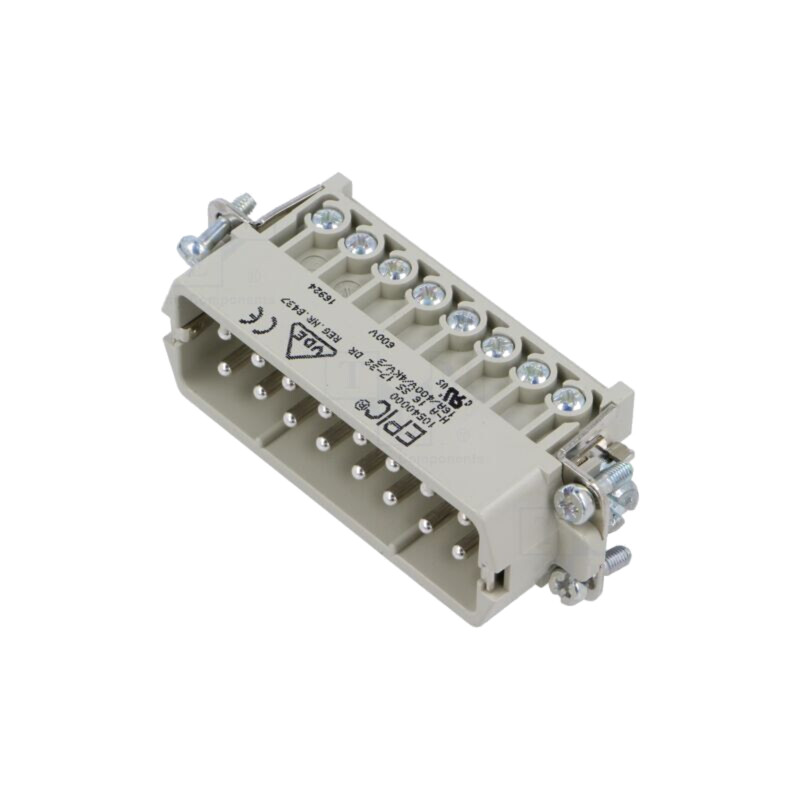 Conector: HDC; inserturi de contact; tată; EPIC H-A; PIN: 16; 16A
