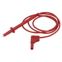 Cablu de măsurare; 16A; Unom: 1kV; Lung: 1m; roşie; Secţ.cablu: 1mm2