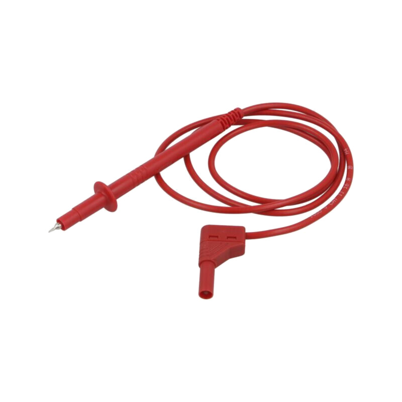 Cablu de măsurare; 16A; Unom: 1kV; Lung: 1m; roşie; Secţ.cablu: 1mm2 Cablu de măsurare; 16A; Unom: 1kV; Lung: 1m; roşie; Secţ.cablu: 1mm2