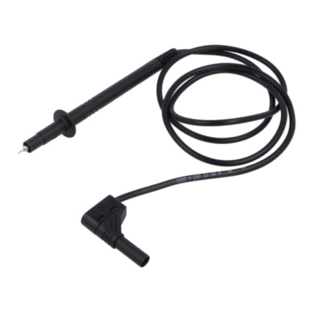 Cablu de măsurare; 16A; Unom: 1kV; Lung: 1m; neagră; Material: alamă
