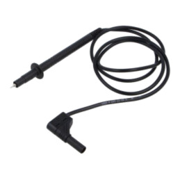 Cablu de măsurare; 16A; Unom: 1kV; Lung: 1m; neagră; Material: alamă