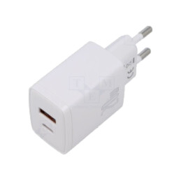 Alimentator: pulsatoriu; alimentare,plug-in; 5÷12VDC; 20W; albă