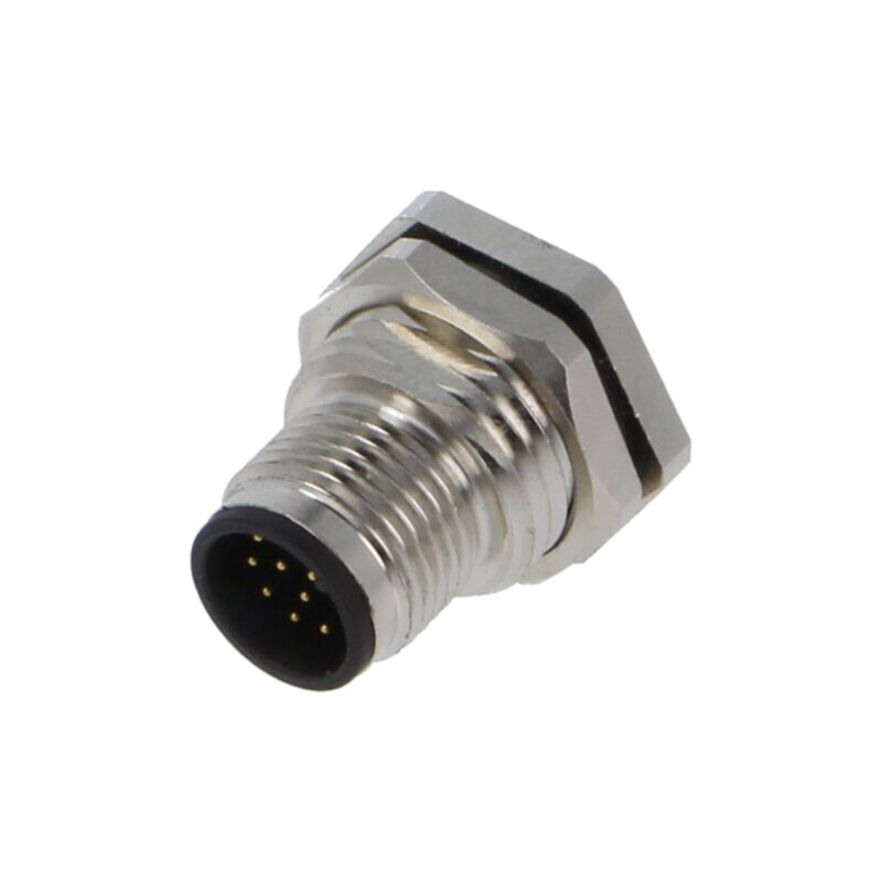 Conector: M12; soclu; tată; 1,5A; 30V; PIN: 12; IP67; drept; THT Conector: M12; soclu; tată; 1,5A; 30V; PIN: 12; IP67; drept; THT