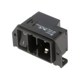 Conector: alimentare AC; soclu; tată; 10A; C14 (E); DD21; IEC 60320
