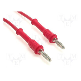 Cablu de măsurare; 70VDC; 33VAC; 20A; cu soclu axial, 4mm; roşie