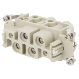 Conector: HDC; inserturi de contact; mamă; DK; PIN: 6; 2+PE,4+PE