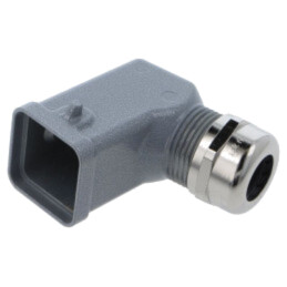 Enclosure for connectors: HDC; size H-A 3; for cable; for latch