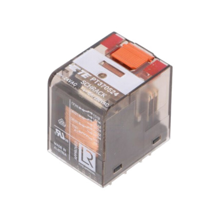 Releu: electromagnetic; 3PDT; Ubobină: 24VAC; Icontacte max: 10A