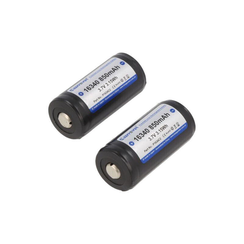 Acumul: Li-Ion; 16340; 3,7V; 850mAh; Ø16,8x35,7mm; 2buc. Acumul: Li-Ion; 16340; 3,7V; 850mAh; Ø16,8x35,7mm; 2buc.