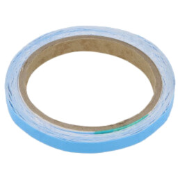 Bandă: termoconductoare; W: 9mm; L: 5m; Thk: 0,25mm; 0,6W/mK; albă